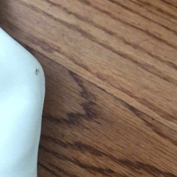 WHITE LEATER SHORT JACKET - Picture 6 of 7